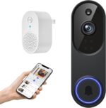 1080P Video Doorbell Camera Wireless with Chime Ringer, Cloud Storage, Live Image, 2-Way Audio, Night Vision, 2.4Ghz WiFi, Indoor Surveillance, Real-Time Alert - Image 2