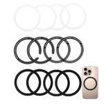 12Pcs Universal Wireless Charging Pads for Smartphones, Mobile Phone Accessories, Connection Ring Sets, Extremely Strong Adhesion(Magnetic Connection Rings, Non-Magnetic) - Image 2