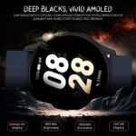 PunnkFunnk Active 2 Smartwatch, 1.39” HD Round Display, Bluetooth Calling, Heart Rate & SPO₂, 100+ Sports Modes, IP67, Long Battery Life for Men & Women (Magnetic Dark Blue) - Image 3