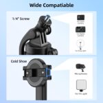 71" Magnetic Selfie Stick Tripod with 360° Rotating Anti-Shake Handle & 1/4" Screw for Camera 2 in 1 Multi-Function Long Stable Tripod Stand for Mobile Phone Video Vlogging Travel - Image 5