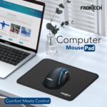 FRONTECH MSP-0055 Large Gaming Mouse Pad, Non-Slip Base, Durable Surface, Black - Image 3