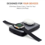 Muvtech TURBOBRIC Qi2 Certified Wireless 3-in-1 Power Bank 10000mAh 35W PD Fast Charging | Type-C in/Out | Built-in Kickstand & Cables | Compatible with iWatch, AirPods, iPhone, Samsung, & Qi Devices - Image 5