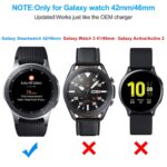 Oboe Smart Watch QI Wireless Fast Charger Charging Dock Cradle Charger with Micro USB Cable for Samsung Galaxy Watch 42MM / 46MM SM-R800, SM-R810, R815 (Black), Small (SK-R800) - Image 3