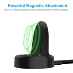 Oboe Smart Watch QI Wireless Fast Charger Charging Dock Cradle Charger with Micro USB Cable for Samsung Galaxy Watch 42MM / 46MM SM-R800, SM-R810, R815 (Black), Small (SK-R800) - Image 6