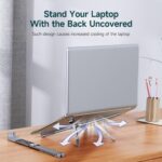 Wayona 2025 Laptop Metal Table Stand Ergonomic Portable 5 Angles Adjustable Aluminium Laptop Holder Riser with Automatic Support Springs,Compatible with MacBook - Image 5