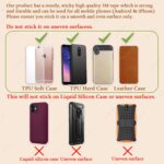 U Shape Smart Finger Grip & Mobile Holder | Phone Holder for Hand & Mobile Back Holder Grip | Great for Selfie & Works as iPhone Stand & Android Phone (Black) - Image 6