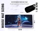 Tee Mafia Kakarot Super Saiyan - Anime Comic Series Mouse Mat - Printed Large Extended XXL Mouse Pad for Laptop, Desktop, PC for Gaming Table Mat - Anti-Skid Rubber - [11 x 23in] - Pack of 1 (D6) - Image 5