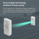 Tenda O1-5G Outdoor CPE Pre-Configured 2-Pack, Wireless Bridges, 5.8GHz, 867Mbps, Point-to-Point Wi-Fi, 1KM Long Range, IP65 Waterproof Enclosure, Plug & Play Ready - Image 4