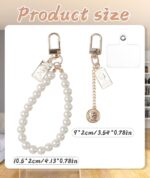 Aesthetic Keychains | Cute Keychains Aesthetic for Bags, Backpacks & Phones | Matching Keychain Set with Heart Clasp | Bag Charms for Handbags - Image 3