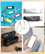 Aesthetic Keychains | Cute Keychains Aesthetic for Bags, Backpacks & Phones | Matching Keychain Set with Heart Clasp | Bag Charms for Handbags - Image 8