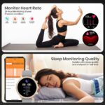 PunnkFunnk Genquella Smartwatch for Women with Bluetooth Calling, 1.69" HD Touchscreen, Heart Rate SpO2 Sleep Tracker, 100+ Sports Modes, IP67 Fitness Watch for Android iPhone(Grey) - Image 5