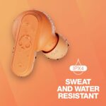 Skullcandy Dime True Wireless Earbuds Mic, Charging Case - 12H Battery, Call Track, Volume Control, IPX4 Water Resistant, Secure Fit, Golden Orange - Image 5