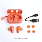 Skullcandy Dime True Wireless Earbuds Mic, Charging Case - 12H Battery, Call Track, Volume Control, IPX4 Water Resistant, Secure Fit, Golden Orange - Image 7
