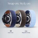 Titan Evoke 2.0, 1.32" AMOLED Display Smart Watch with AOD,1000 Nits, Functional Crown, Magnetic Strap, Metal Body,Fast Charge,24/7 Health Suite, BT Calling, SpO2, HRM, IP68 Smartwatch - Glacier Blue - Image 4