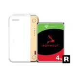 QNAP TS-262-4G-24S-US 2 Bay Multimedia Desktop NAS with 4TB Storage Capacity, Preconfigured RAID 1 Seagate IronWolf HDD Bundle - Image 3