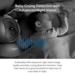 Tapo TP-Link 2K Pan/Tilt Indoor Security Camera for Baby Monitor, Pet Camera, Motion Detection & Tracking, 2-Way Audio, Cloud & SD Card Storage, Works w/Alexa & Google Home, Black, C211(2-Pack) - Image 4