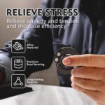 Adult Stress Relief Fidget Toy, Black Silent Handheld Gadget – Compact Anxiety Relief Trainer for Focus, Relaxation & Fine Motor Skills, Office Travel Stress Tool - Image 4