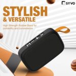SYVO Soul 100 Bluetooth 5.0 Wireless IPX4 Super Bass, HD Sound, Aluminium Alloy Portable 3W Bluetooth Speaker with Mic (Black) - Image 3