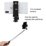 Hiffin Adjustable Angle Pole Swivel Hot Shoe Mount 1/4" Screw Hot Shoe Mount Adapter with Universal Mobile Phone Clip Holder for Mounting Video Camcorder Monitors - Image 3