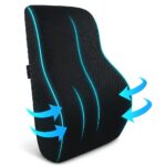 Back Support Cushion for Office Chair & Car | Premium Memory Foam Lumbar Support | 2 Year Warranty | Back Pain Relief, Posture Correction & Adjustable Strap | Breathable Mesh Cover | Made in India - Image 3