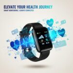 Drumstone Bluetooth Smart Health Bracelet for Men | Fitness & Activity Tracker with Heart Rate Monitoring, Sleep Tracking, Step Counter & Smart Alerts for Daily Wellness Use Pro - Image 4