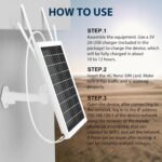 Solar Power 4G LTE Modem Router, Outdoor Wireless Router with SIM Card Slot, WiFi Range 50M, IP66 Waterproof, Long Endurance 24/7, 24000mAh Batteries - Image 8
