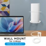 Velop Pro 6E/Pro 7 WiFi Mesh System Wall Mount, Wall Mount Holder for 6E / Pro7 Sturdy Metal Made Mount Stand Holder, Velop 6E/Pro 7 WiFi Wall Metal Mount Bracket Compatible with WiFi 7(2 Pack) - Image 4
