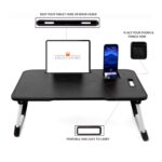 mistri Yerose Office Table For Home/Writing Desk For Office/Folding Table For School/Folding Study Table/Work From Home Multipurpose Table (Black) Wood, 15 Cm, 10 Centimeters - Image 6