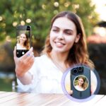 squishy Magnetic Selfie for Back Camera, White Selfie for Phone, Portable Design for Vlogging and Photography, Wide-Angle View for Better Framing - Image 3