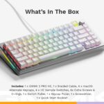Glorious Gaming - GMMK 3 PRO HE: Rapid Trigger Keyboard, Hall Effect, Custom Modular Aluminum Body, 8K Polling Rate, Hotswap MX & Magnetic Switches, Modular Gasket System, ANSI 75% Tenkeyless (Silver) - Image 7