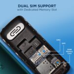 Motorola All-New A200 Dual Sim keypad Phone (with Voice Feature) | 2 Years Replacement | Long Lasting Battery | Built-in UPI Payments App | Wireless FM | Auto Call Recording (Teal) - Image 4