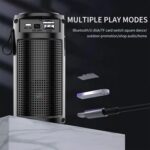 1201 RGB Wireless 5W Bluetooth Speaker with Mic & 5Hrs Playtime, HD Surround Sound and Rich Bass, Also Support Pen Drive, SD Card, AUX, FM & Call Function for Android & iOS - Image 3