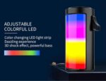 1201 RGB Wireless 5W Bluetooth Speaker with Mic & 5Hrs Playtime, HD Surround Sound and Rich Bass, Also Support Pen Drive, SD Card, AUX, FM & Call Function for Android & iOS - Image 4