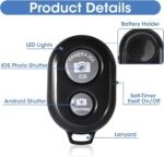 BT Remote for Mobile Camera Bluetooth Shutter Wireless Work with Cameras All Smartphones,iPhones & iOS Devices,Tablets (Pack of-1) - Image 3