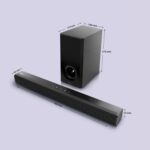Panasonic 160W 2.1Ch with 3D Surround Soundbar Speaker System, Bluetooth, USB, RCA, AUX Inputs Remote Control (SC-HTS160GWK,Black) - Image 4