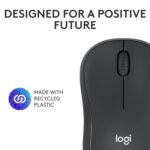 Logitech M240 Silent Bluetooth Mouse, Wireless, Compact, Portable, Smooth Tracking, 18-Month Battery, for Windows, macOS, ChromeOS, Compatible with PC, Mac, Laptop, Tablets - Graphite - Image 6