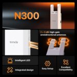 WiFi Extender N300, WiFi Extender Signal Booster, with Ethernet Port, Up to 800 Sq. Ft.,Single Band WiFi Booster, Repeater Mode&AP Mode,Easy Setup,2.4GHz,A10 - Image 3