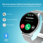 GameSir Active 5 Smart Watch AMOLED Display 1.3" Screen, 360 * 360 Resolution, IP68 Waterproof with Multiple Watch Faces Bluetooth Calling Round Dial Smartwatch for Men & Women (Millanese Silver) - Image 4