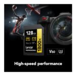 Lexar 128GB Professional 1800x UHS-II SDXC Memory Card (Gold Series) - Image 3