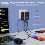 Universal Travel Adapter (67W GaN) All-in-One International Power Adapter with USB-C & QC3.0, USB-A, Fast Charger for MacBook, Laptop, iPhone, Android, for 200+ Countries (USA/AUS/UK/EU) - Image 5