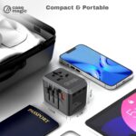 Universal Travel Adapter (67W GaN) All-in-One International Power Adapter with USB-C & QC3.0, USB-A, Fast Charger for MacBook, Laptop, iPhone, Android, for 200+ Countries (USA/AUS/UK/EU) - Image 9