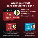 Lexar 512GB Play PRO microSDXC Express Card, UHS-I, C10, U3, V30, A2, Full-HD, 4K Video, up to 900MB/s Read, for Nintendo-Switch 2, ASUS ROG Ally, Steam Deck, Gaming Devices (LMSXPS0512G-BNNNU) - Image 3