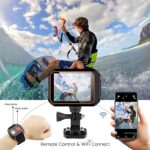 AUSHA® 4K Action Camera - Underwater Vlog Camera IPX8 Waterproof, 170-Degree Wide-Angle Lens, EIS, Wi-Fi, 4K @ 60fps Video & 24 MP Photo and Remote Control for Vlogging & YouTube - Image 3