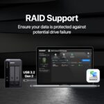 QNAP TR-002-A-US 2 Bay USB Type-C Direct Attached Storage (DAS) with Hardware RAID (Diskless) - Image 4
