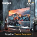 FRONTECH 22-inch (55.88cm), LED, FHD 1920x1080,100Hz, White, 3500R Curved, Bezel Less Design, HDMI & VGA Ports Monitor (MON-0079C) - Image 4