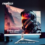 FRONTECH 22-inch (55.88cm), LED, FHD 1920x1080,100Hz, White, 3500R Curved, Bezel Less Design, HDMI & VGA Ports Monitor (MON-0079C) - Image 6