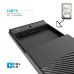 500GB Portable External Hard Disk 2 in 1 (Type c to USB and Type c to Type c) for PC Laptop Windows and Mac, 1 Year Warranty, External HDD - Black.(k) - Image 3