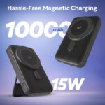 Tempt Newly Launched Flair 10000mAH Magsafe Power Bank | in Built Stand | Wireless | 2 Output | 22.5W Fast Charging with Digital LED Indicator- Black - Image 3