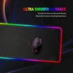 Arabest Rgb Mouse Pad - Large Gaming Mousepad with Nonslip Base 900 * 400 * 4mm Have 14 Kinds of Rgb Lights Can Be Switched at Will Suitable for Live Broadcasting, Games and Work - Image 3