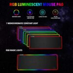 Arabest Rgb Mouse Pad - Large Gaming Mousepad with Nonslip Base 900 * 400 * 4mm Have 14 Kinds of Rgb Lights Can Be Switched at Will Suitable for Live Broadcasting, Games and Work - Image 5